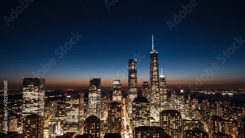 City Skyline at Dusk in a Three-Frame Collage