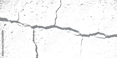 Foto Cracked concrete wall texture distressed surface overlay for industrial design a