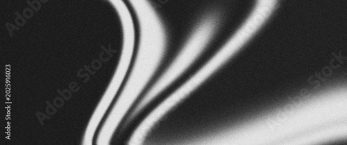 Abstract monochrome swirl background, black gray white grainy wave texture, dark smooth noise for banner, poster, backdrop or digital wallpaper design