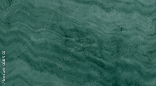 Tableau sur toile A close-up, abstract texture of a dark teal, veined stone, resembling rippling water or flowing fabric