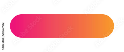 Obraz na płótnie Vibrant Pink and Orange Gradient Rounded Button UI Element Isolated