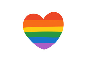 LGBT Pride Rainbow Heart