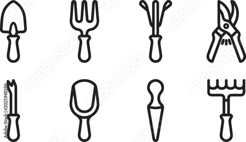 Fotografie Vector illustration of hand gestures and body language symbols Vector