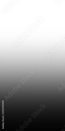 Abstract smooth gradient background with soft transition from white to black isolated on transparent background