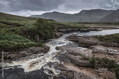 Scenic landscape on the Isle of Skye