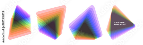 Fotografija A geometric triangular figure