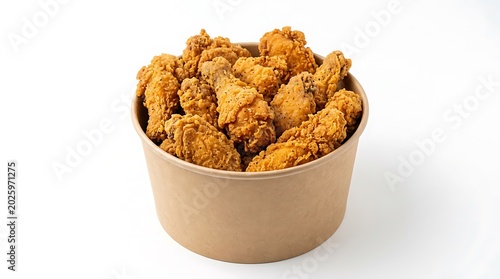 Bucket of fried chicken wings