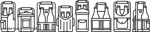Foto Vector icons set of flat people washing hands with soap and water Vector