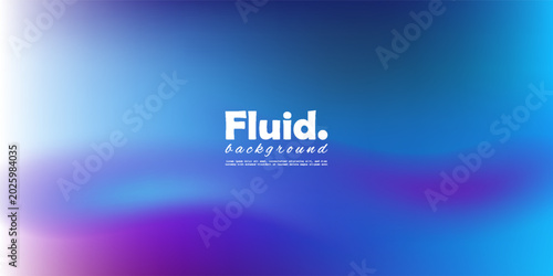 Abstract blue and purple fluid gradient background with smooth wavy liquid shapes. Modern dynamic layout for colorful tech banner and digital wallpaper design.