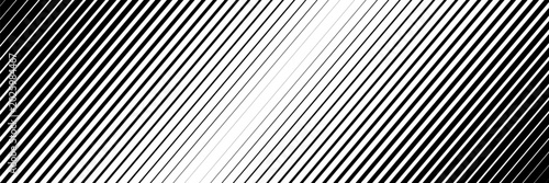 Obraz na plátne Minimalistic set with black line thickness on halftone white background