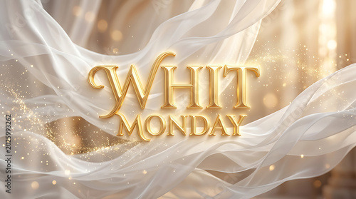 Golden elegant wedding text design with soft light