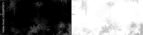 Abstract illustration displaying frost pattern overlay texture creating visual effect for winter or ice concepts.
