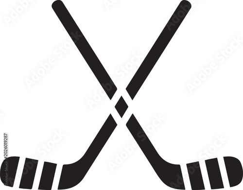 Photography Hockey sticks icon vector illustration