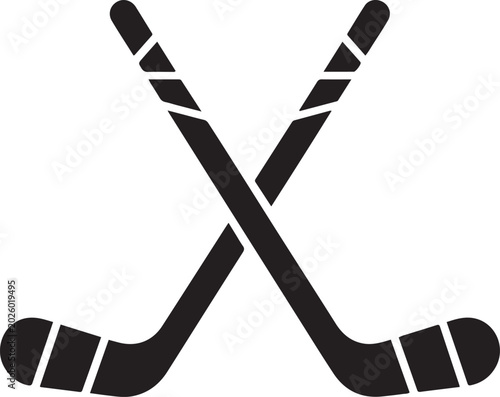 Photography Hockey sticks icon vector illustration