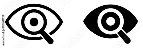 Bilde på lerret eye preview search zoom icon