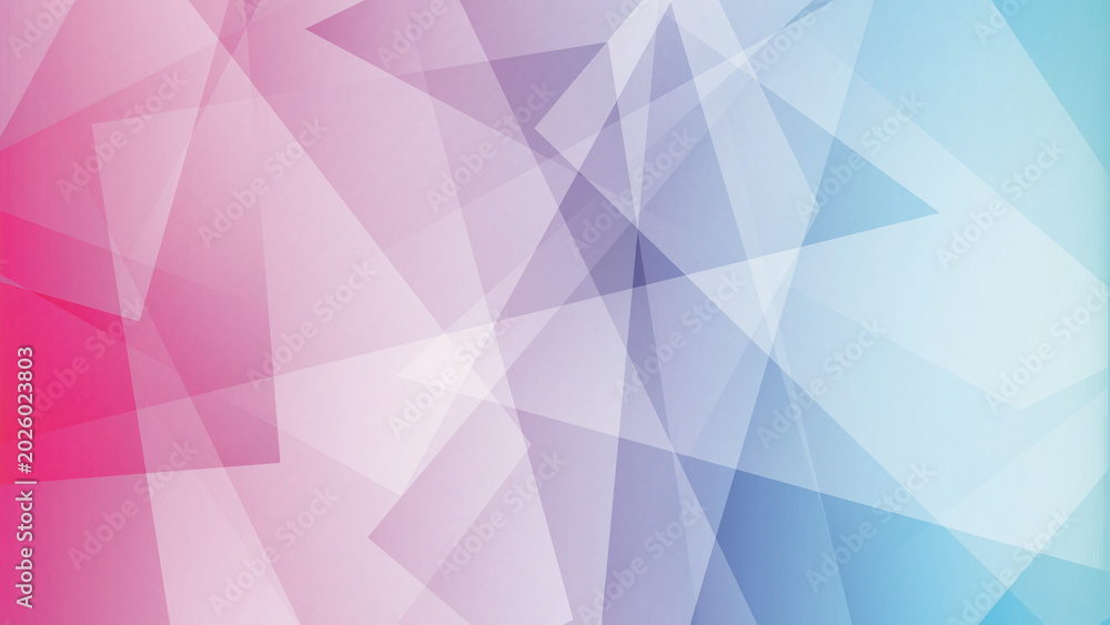 Obraz premium abstract geometric background. abstract blue and pink geometric polygon background with triangles. 