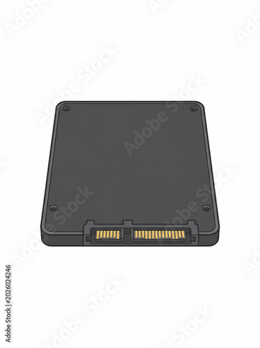 Solid State Drive Storage Device Illustration