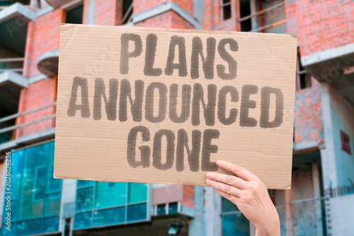 Photos "Plans Announced Gone" Policy proposals get bold launches but silently disappear before implementation