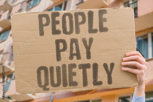 Photos "People Pay Quietly" Ordinary people absorb costs that corporations never put on balance sheets