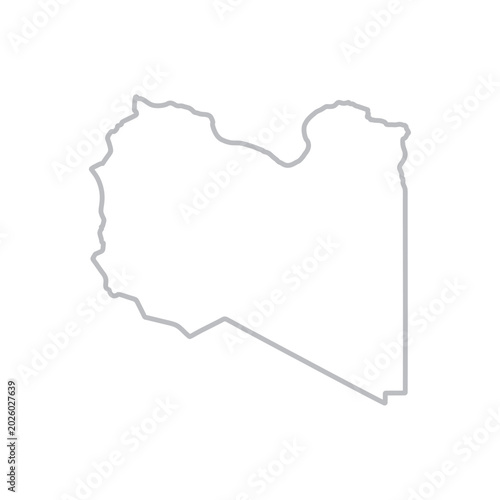 Photos libya map monoline Suitable for posters and web icons