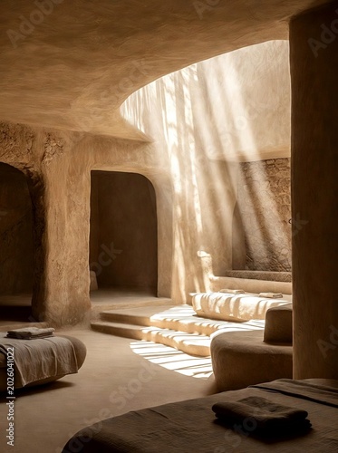 Luxury Wellness Spa Interiors and Minimalist Self Care Still Life Collection