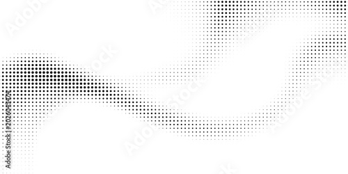 Foto Abstract gradient halftone wave dotted textured pattern
