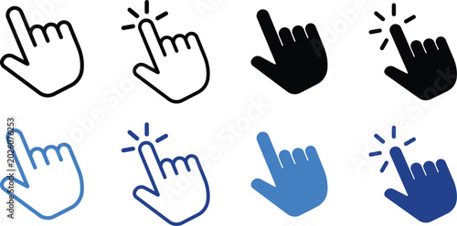 Schilderij op canvas Hand cursor icon