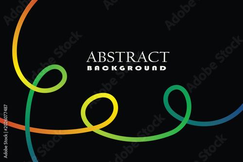 Abstract background with colorful wavy lines, abstract