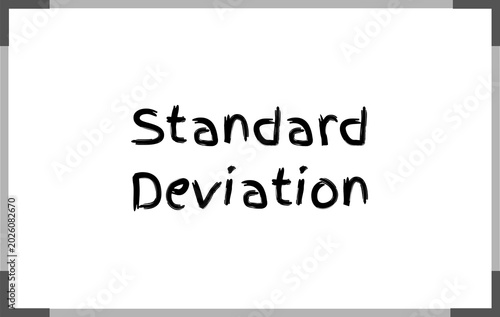 Schilderij op canvas Standard Deviation