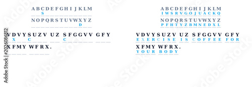 Foto Fitness Quote Cryptogram Puzzle Worksheet with Cipher Key and Solved Answer for