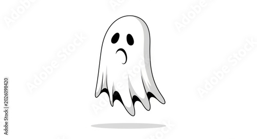 Fotografija Sad Ghost Character Illustration.