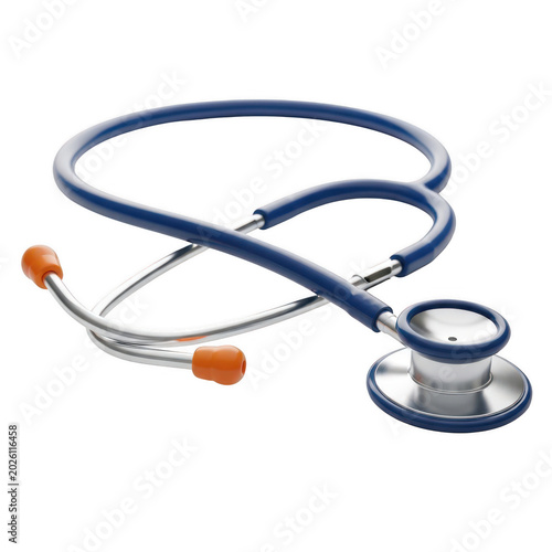 Quadro su tela Medical stethoscope isolated on a clean background