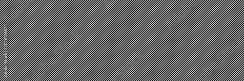 Cuadro en lienzo Black diagonal stripe pattern on white background