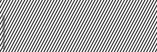 Schilderij op canvas Black diagonal stripe pattern on white background