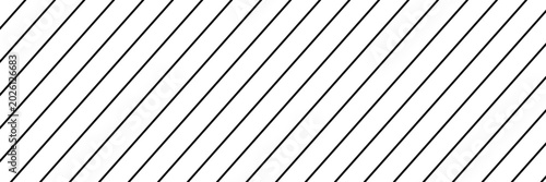Foto Black diagonal stripe pattern on white background