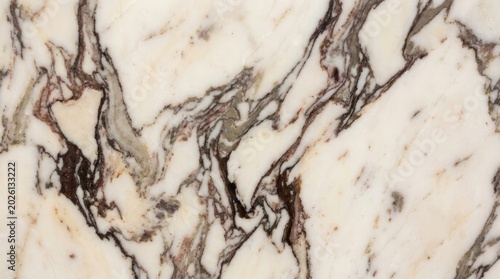 Elegant calacatta marble slab with dramatic veining for interior design