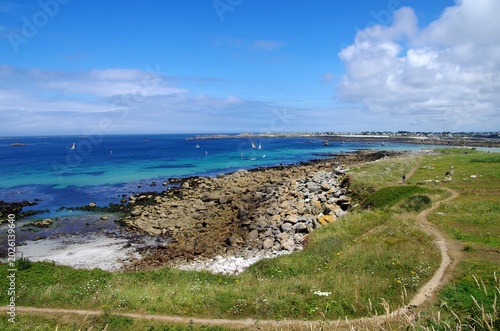 Seascape in Brittany in France, Europe