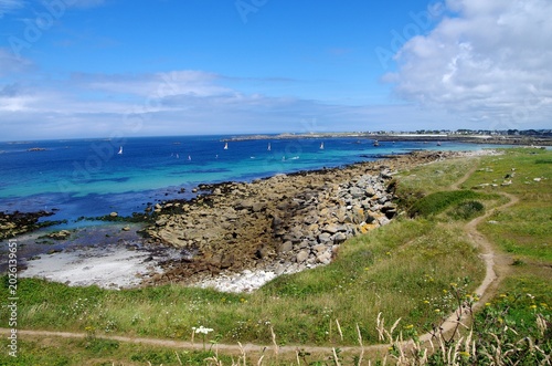 Seascape in Brittany in France, Europe