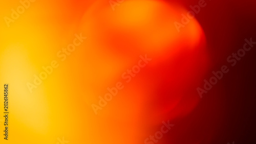 Canvastavla Fiery bokeh background with glowing yellow orange and deep red defocused light c