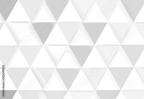 Minimalist white geometric triangle pattern background for modern design and web banners