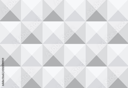 Minimal gray geometric pattern of interlocking squares and diamond tiles for background
