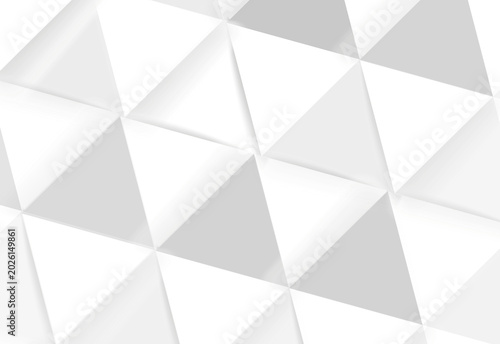 Abstract low poly geometric background with light gray triangles and clean modern texture