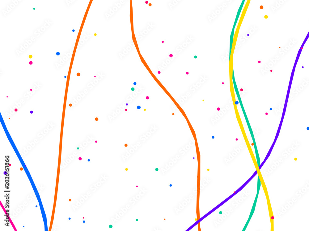 Fototapeta premium Festive Ribbon Streamers Bright Party Design