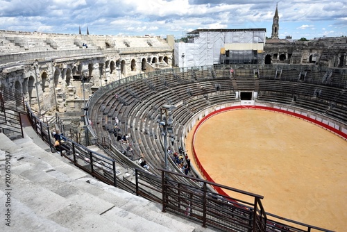 Les arènes de Nîmes (Gard)