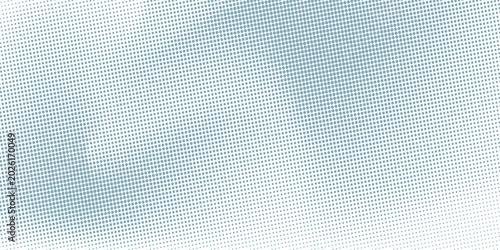 Fotografie Transparent Vector Gradient Blue Color Halftone Background Staggered dot technol