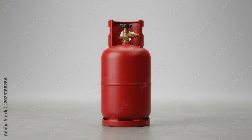 Obraz premium Gas cylinder storage safety practices industrial setting product photography minimalist background close-up view safety awareness