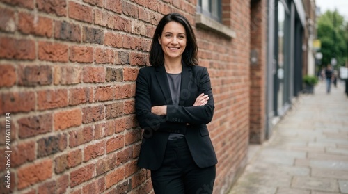 Business professional portrait urban setting photography natural light confident pose empowerment