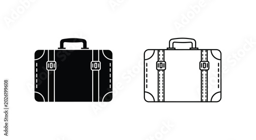 Vintage travel suitcase luggage baggage