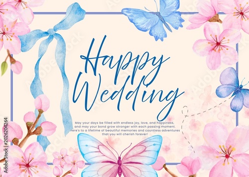 Happy Wedding Card Wishing You a Lifetime of Love and Joy Together
