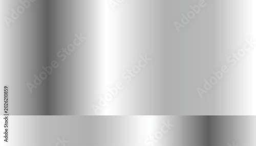 Fotografie Clean silver gradient background, elegant metal texture